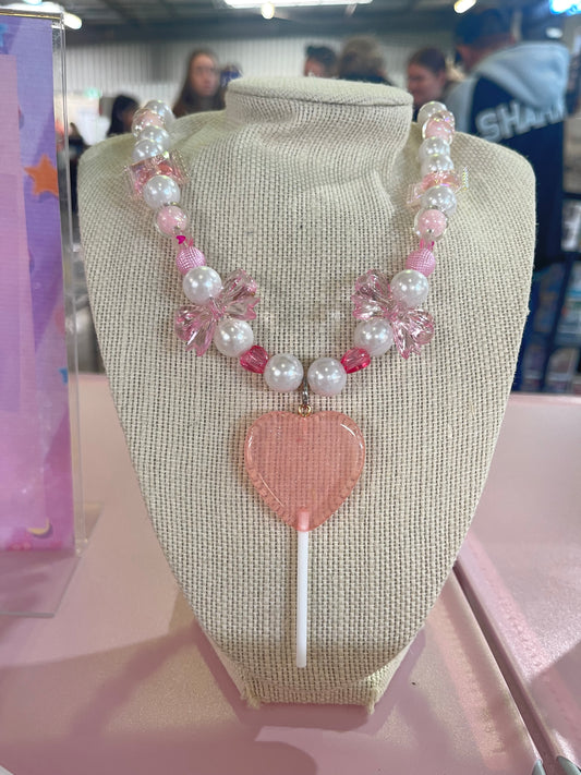 Fairy Kei Pastel Lollipop Chunky Necklaces