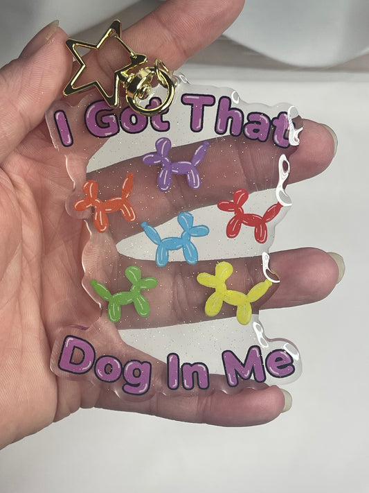 Balloon Doggy Keychain