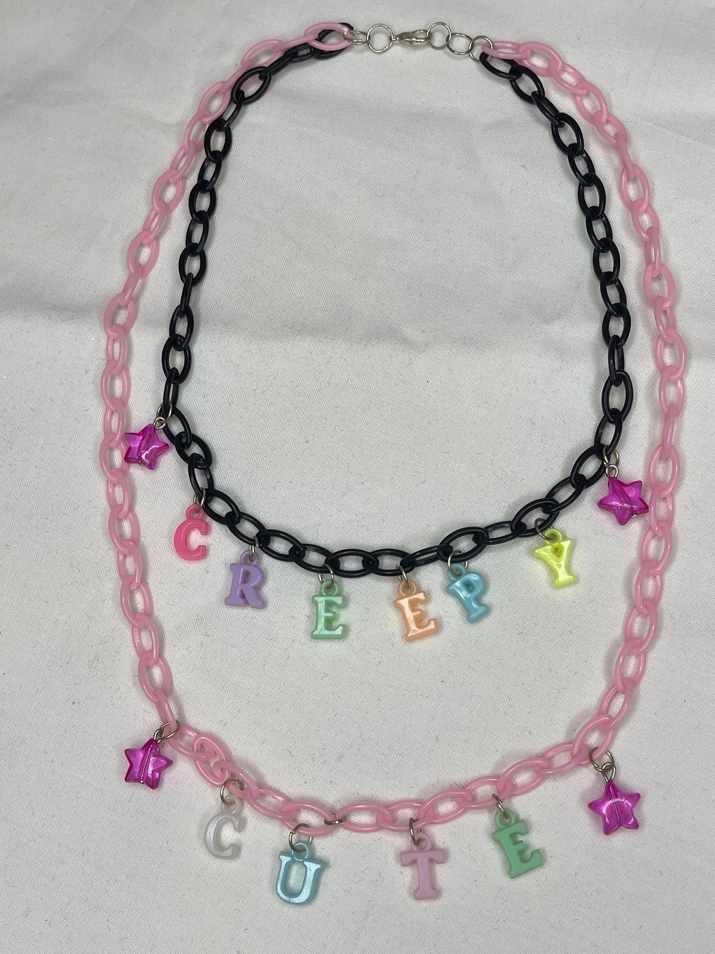 Creepy Cute Pastel Goth Chain Necklace