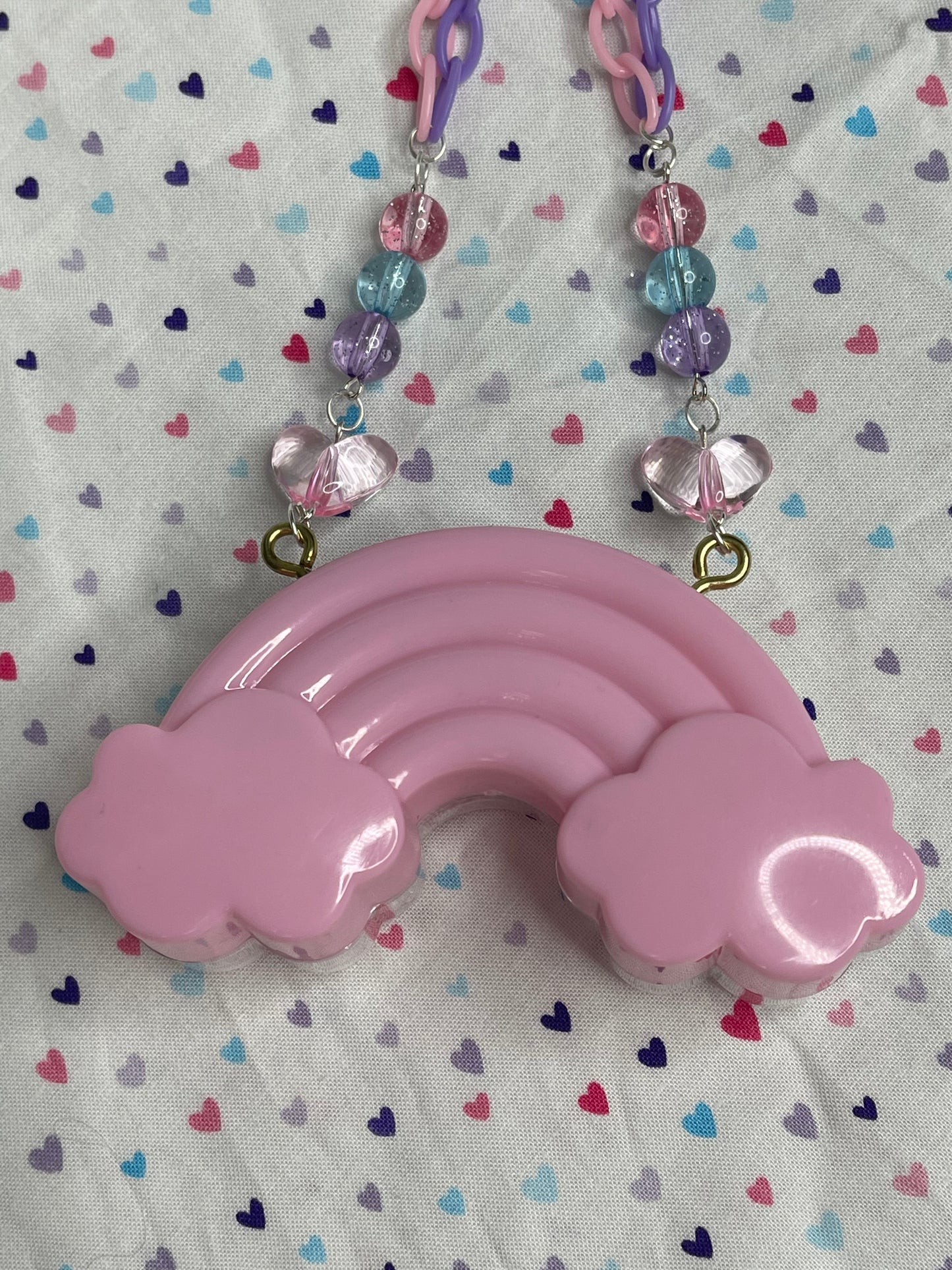 Sweet Rainbow Dry Shaker Necklace