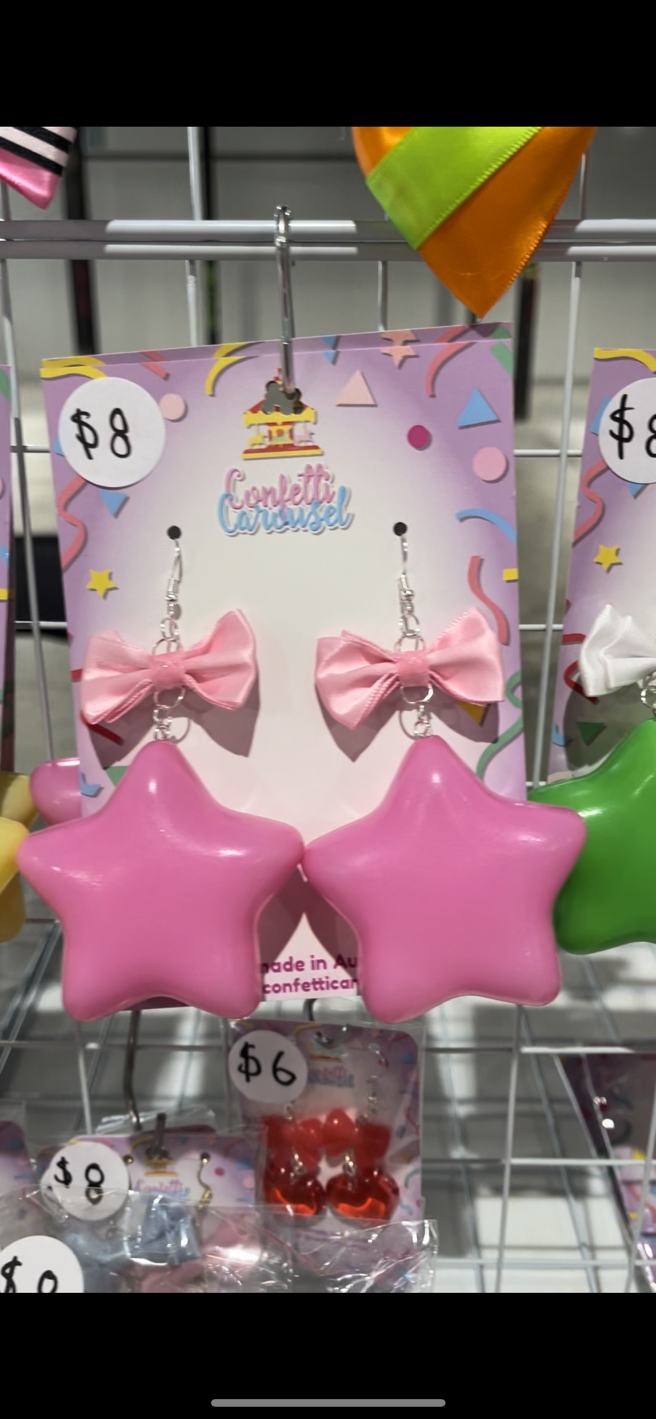 Puffy Star Earrings