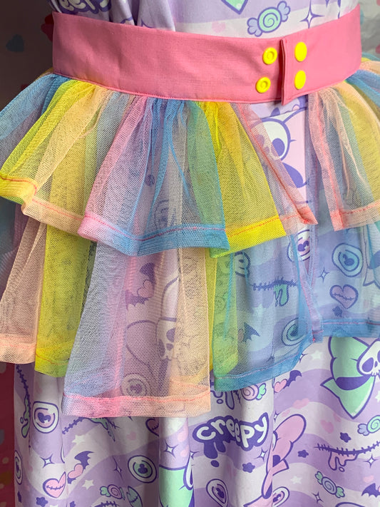 Pastel Rainbow Tulle Belt