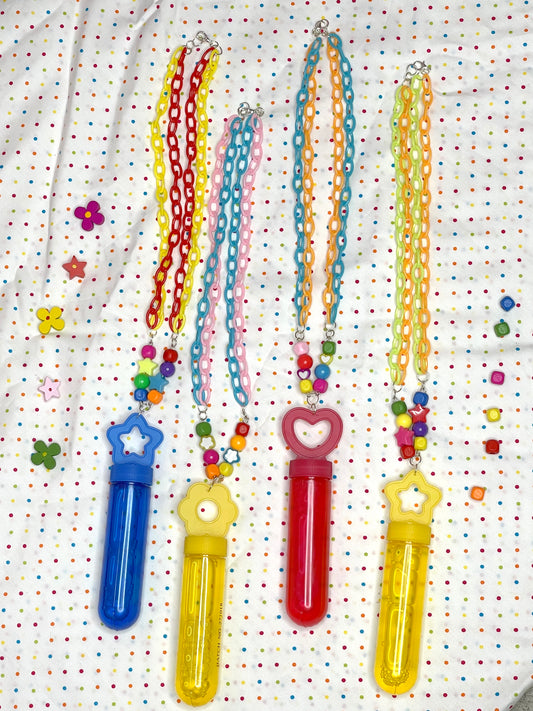 Kidcore/Decora Bubble Blower Necklaces