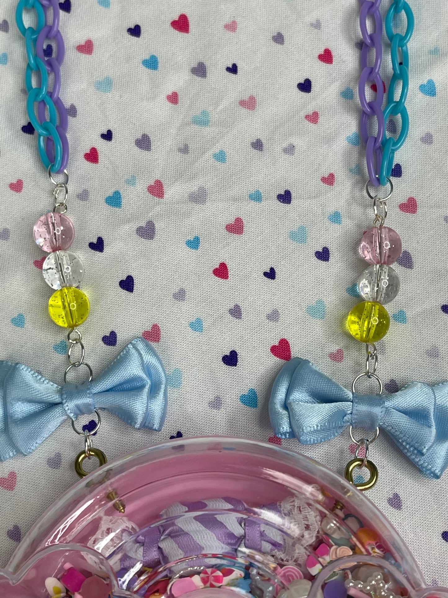 Sweet Rainbow Dry Shaker Necklace