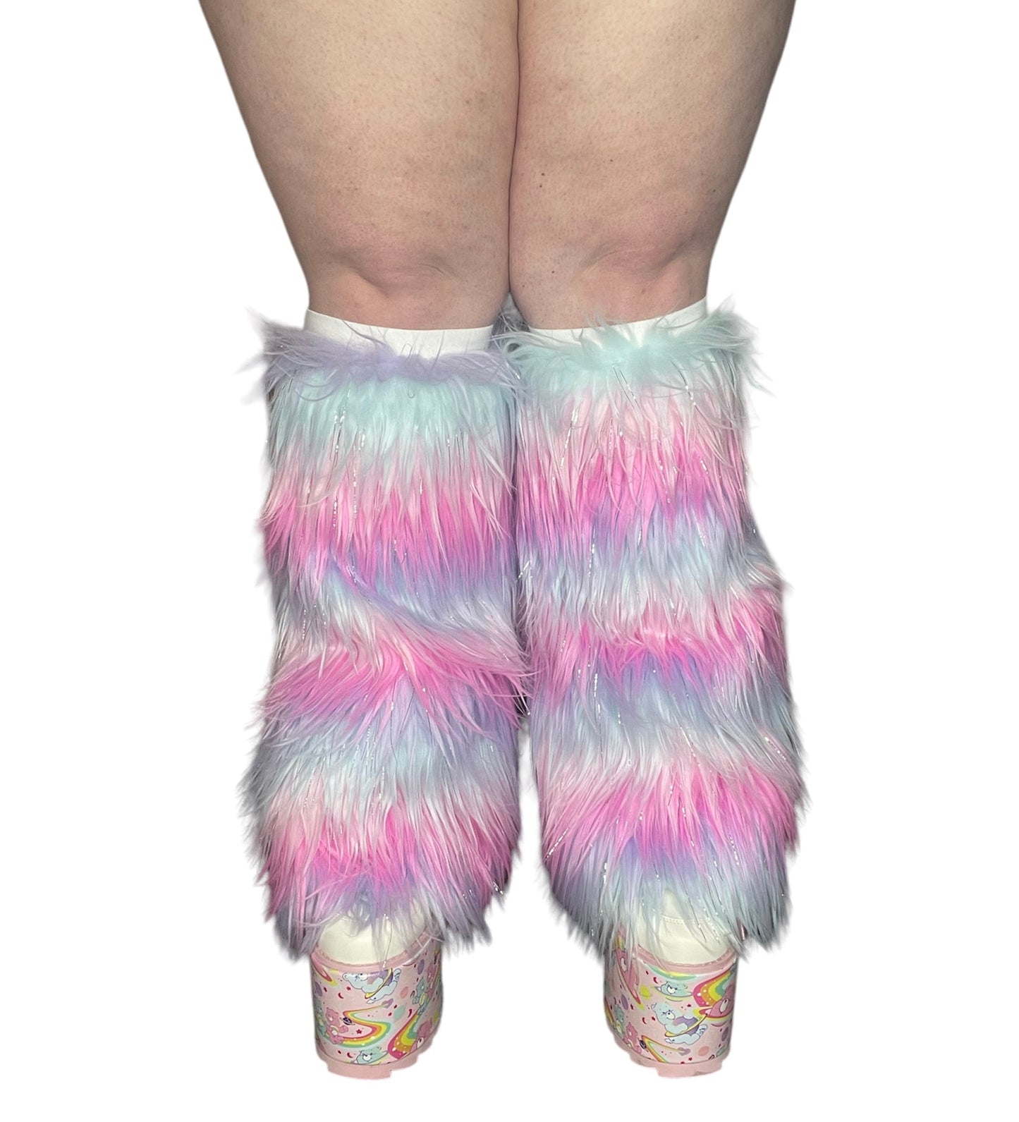 Pastel Fever Faux Fur Leg Warmers/Rave Fluffies