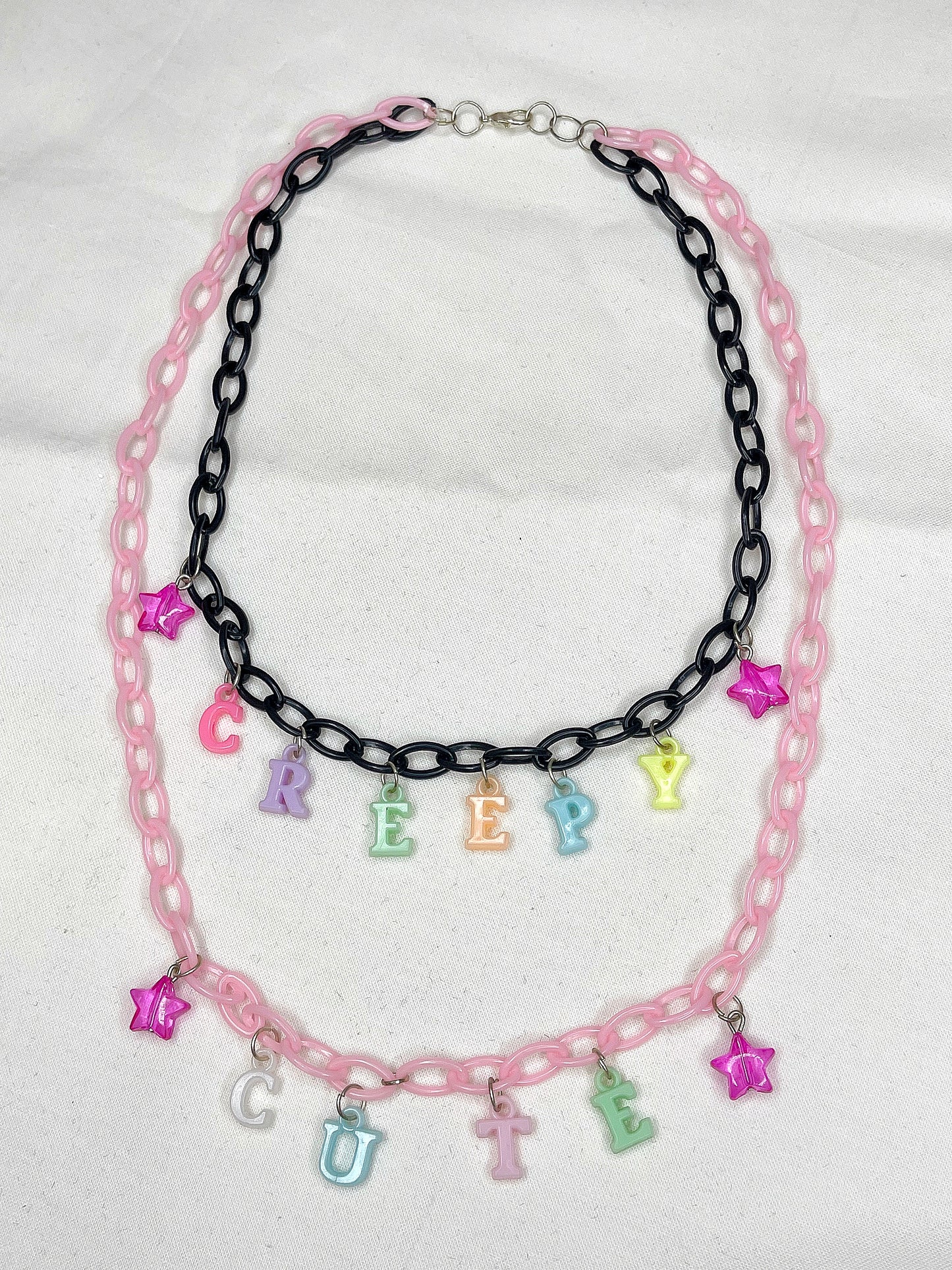 Creepy Cute Pastel Goth Chain Necklace