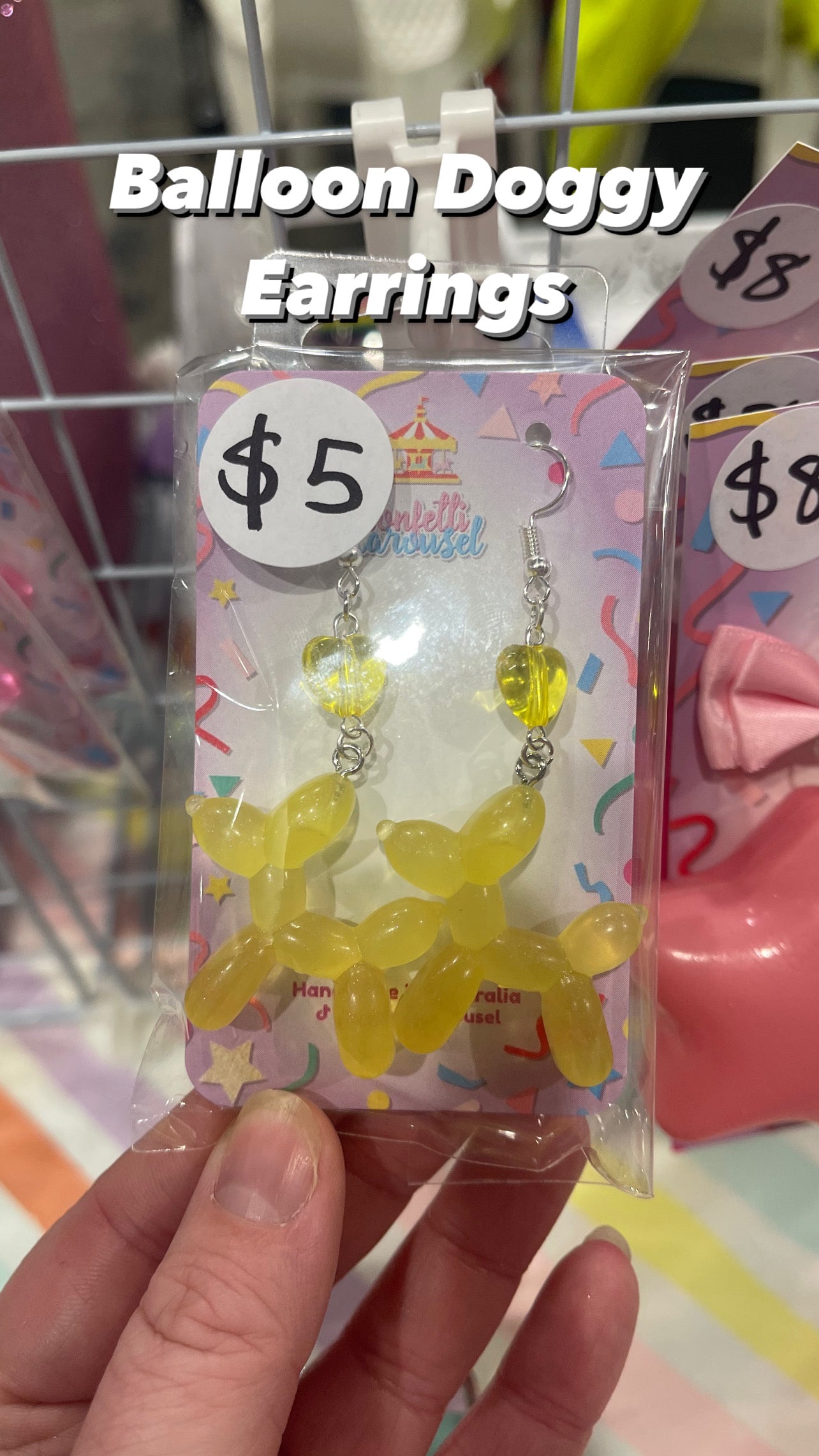 Balloon Doggy Earrings