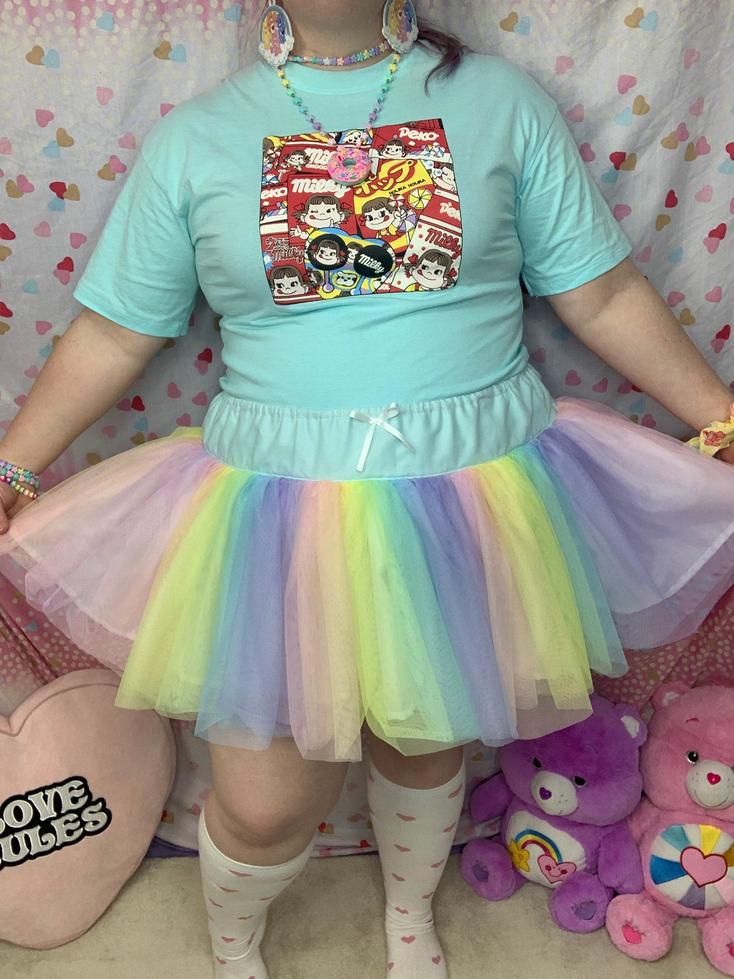 Pastel Rainbow Cloud Skirt