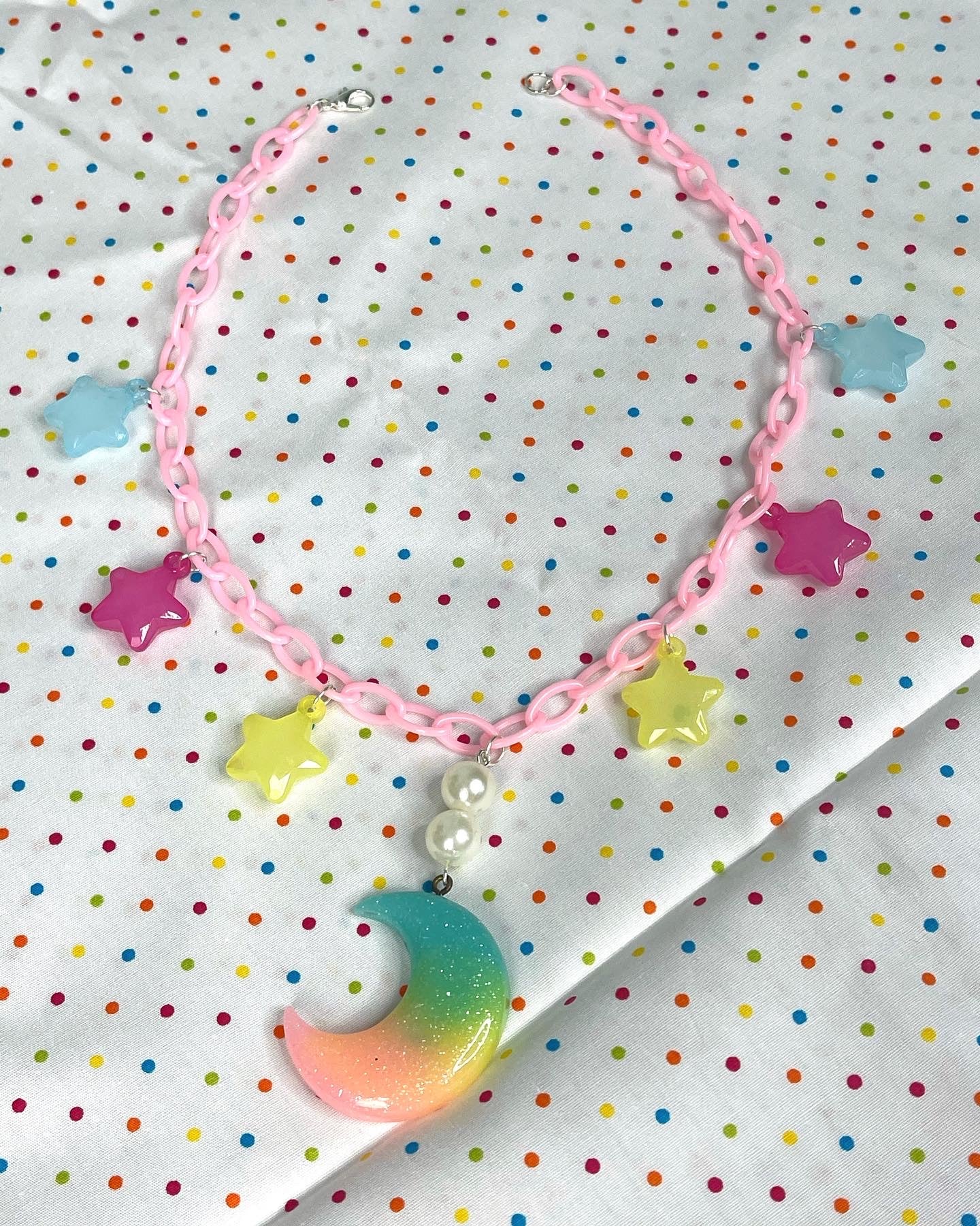 Pastel Moon Necklace