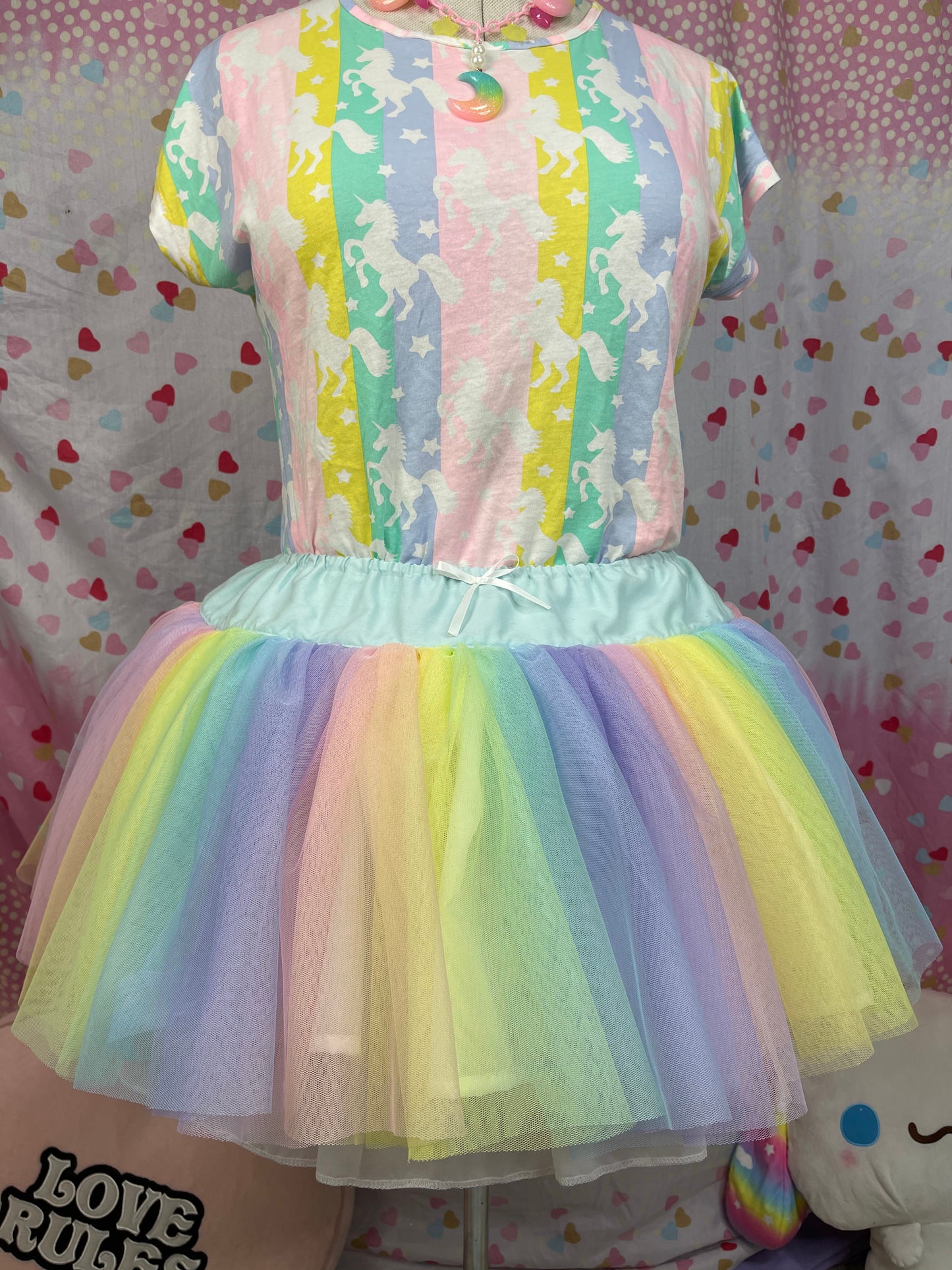 Pastel Rainbow Cloud Skirt