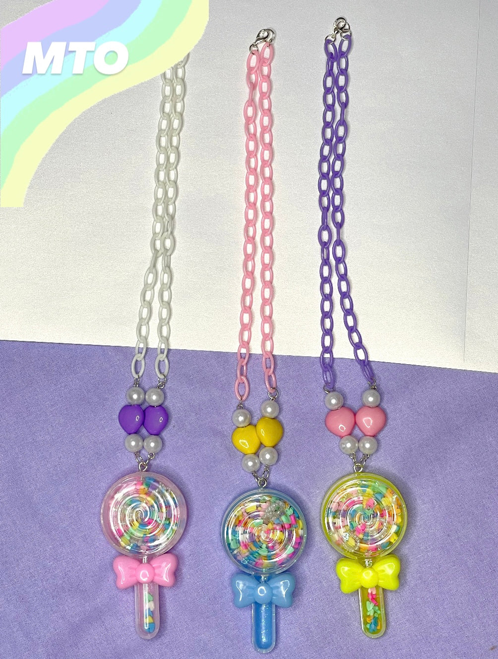 Mini Lollipop Shaker Necklaces