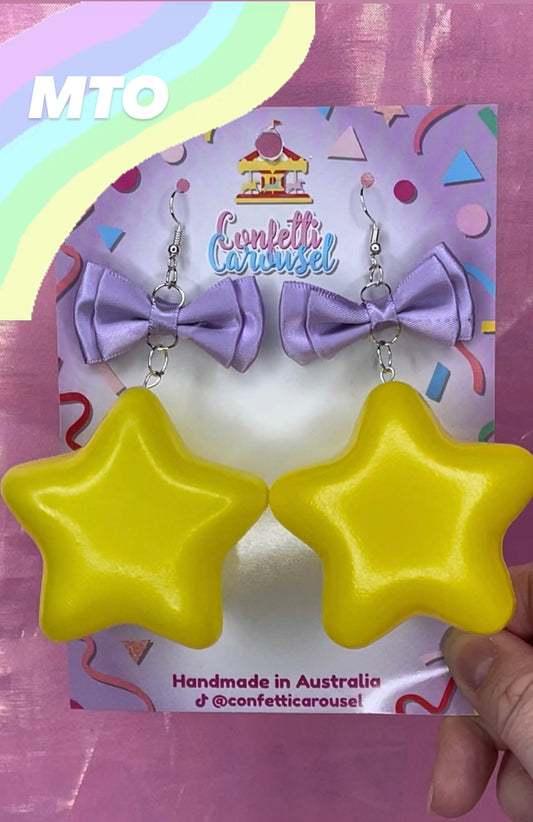 Puffy Star Earrings