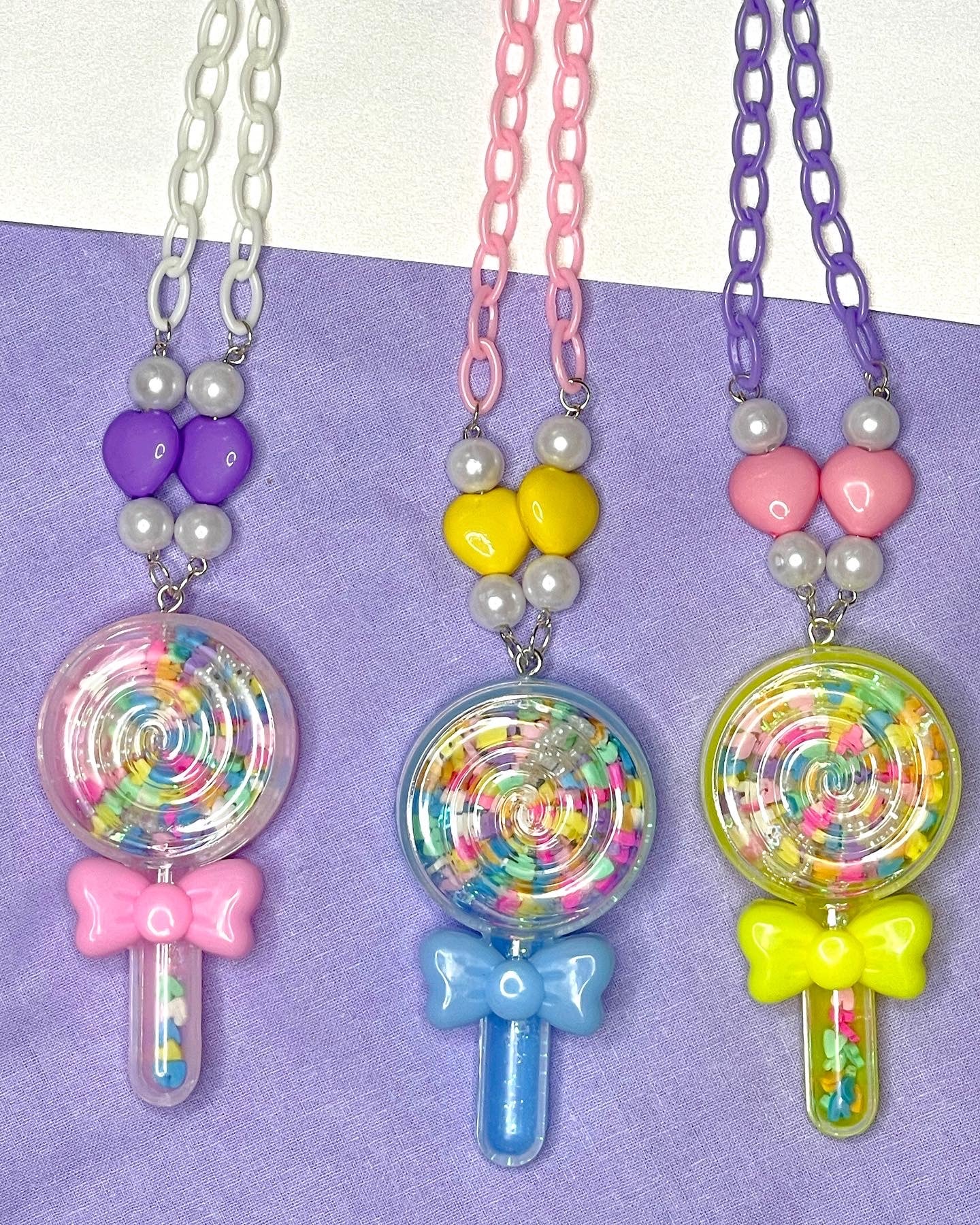 Mini Lollipop Shaker Necklaces