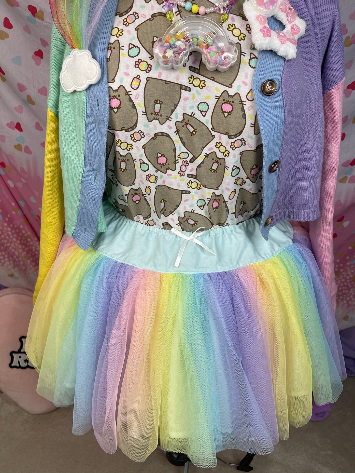 Pastel Rainbow Cloud Skirt