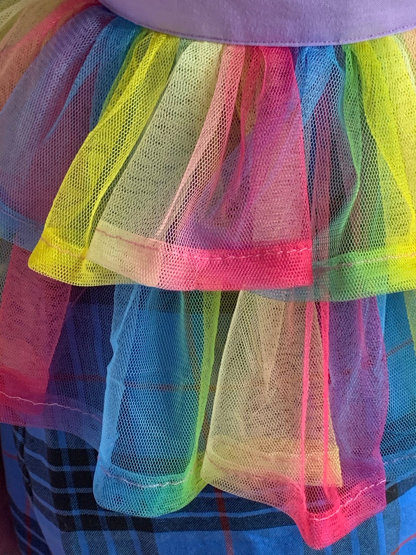 Bright Rainbow Tulle Belt