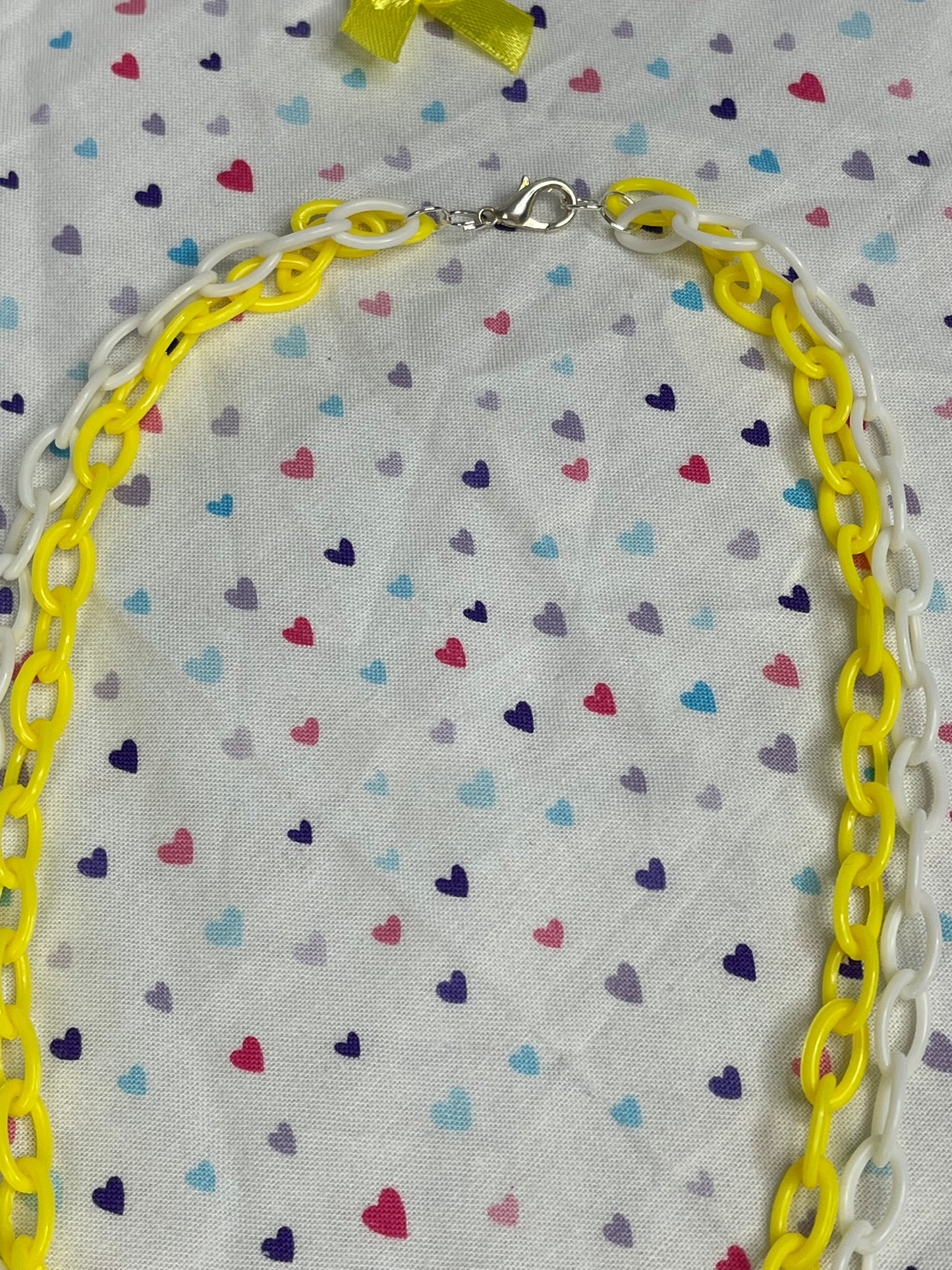 Yellow Unicorn Dry Shaker Necklace