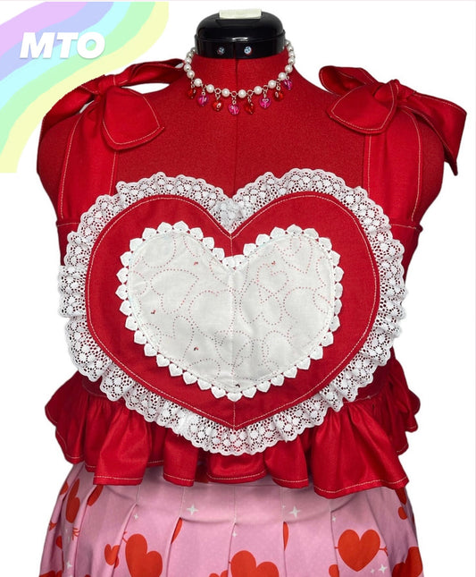 Cupid Heart Mini Crop Top