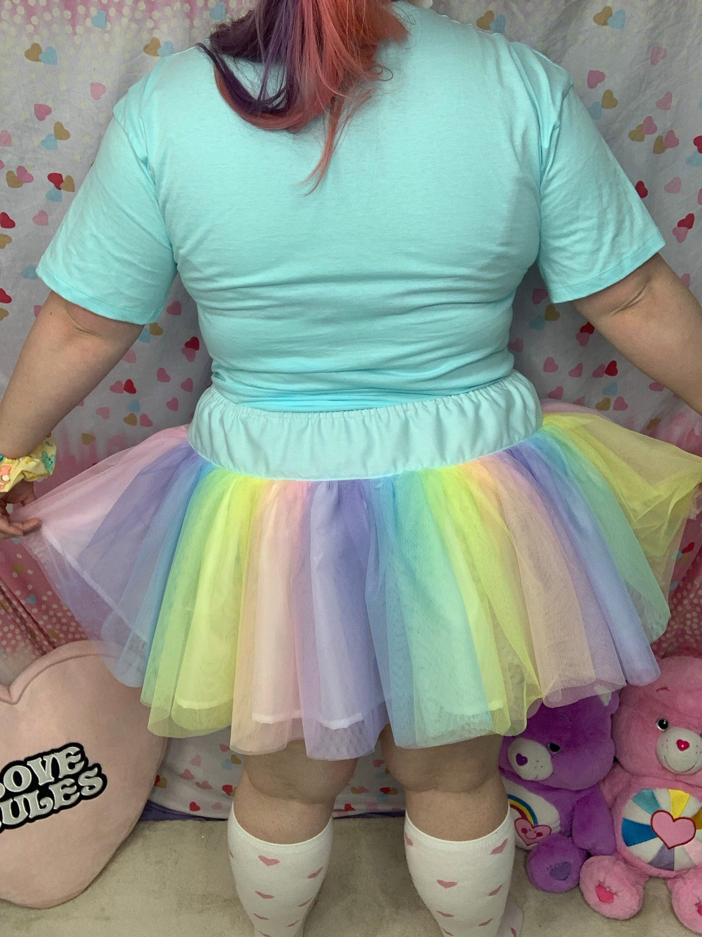 Pastel Rainbow Cloud Skirt