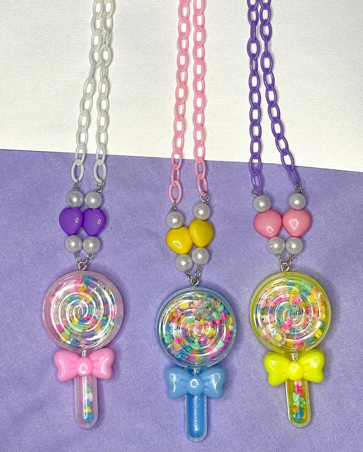 Mini Lollipop Shaker Necklaces