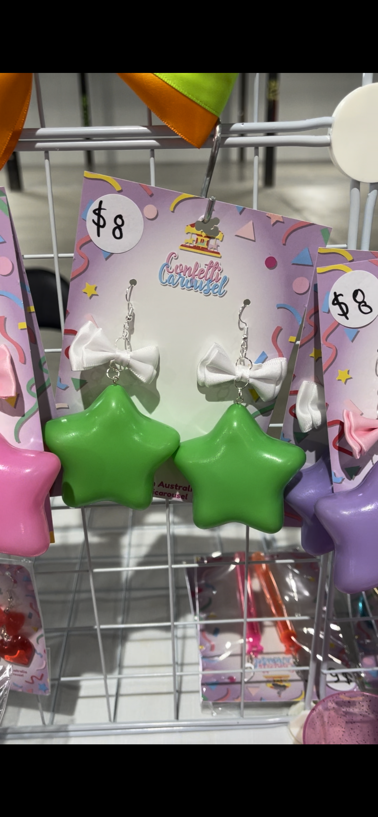 Puffy Star Earrings