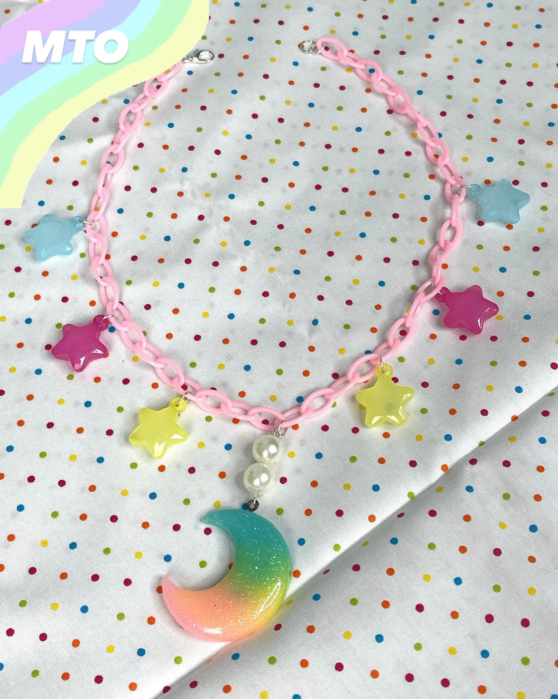 Pastel Moon Necklace