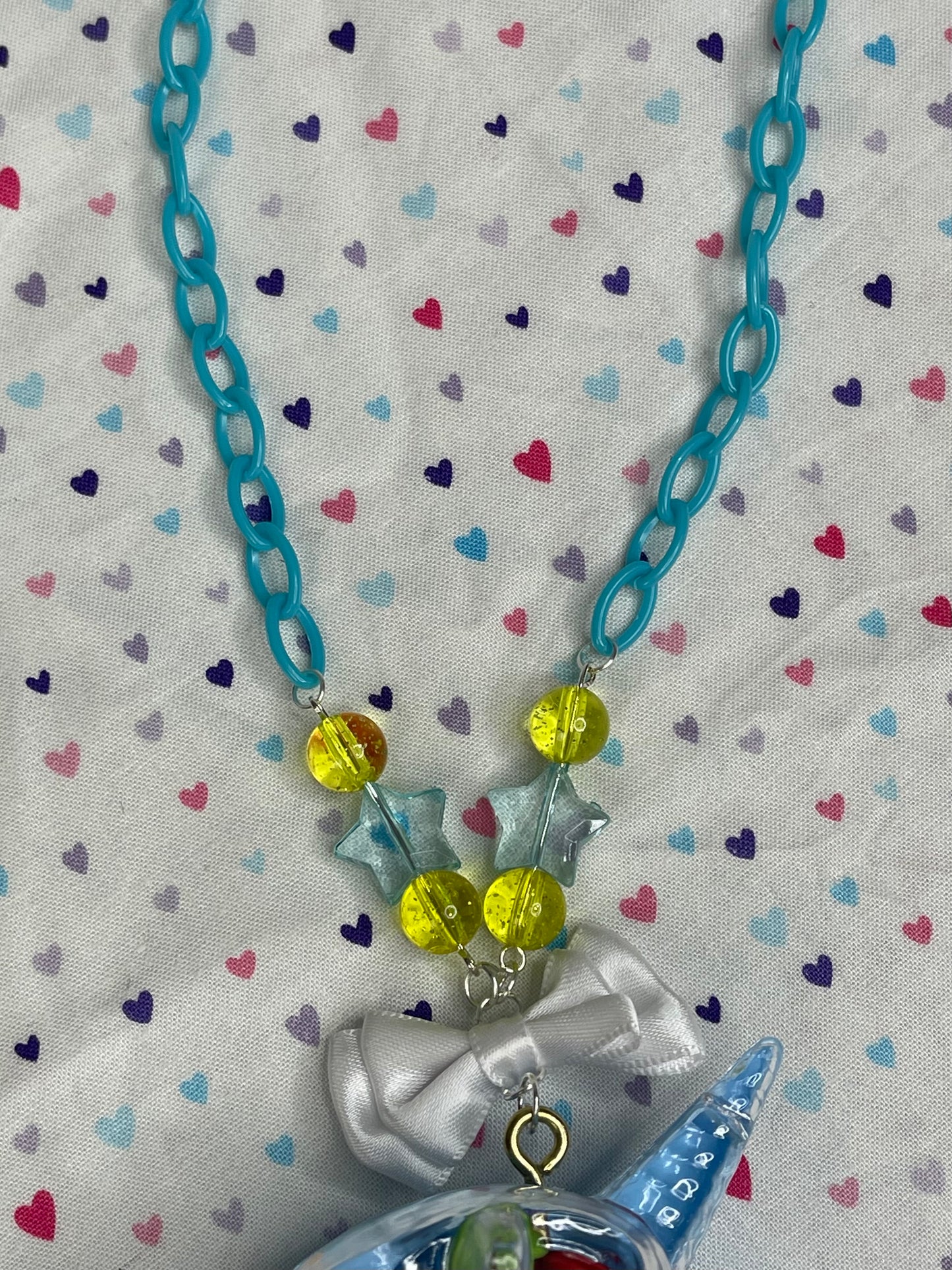 Blue Unicorn Dry Shaker Necklace