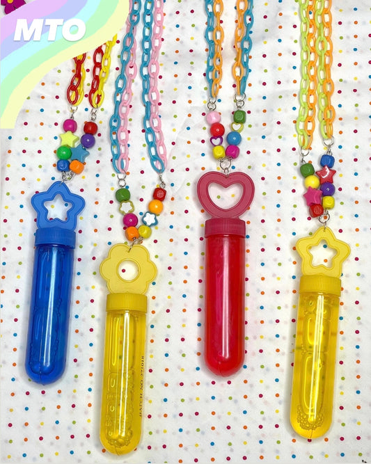 Kidcore/Decora Bubble Blower Necklaces