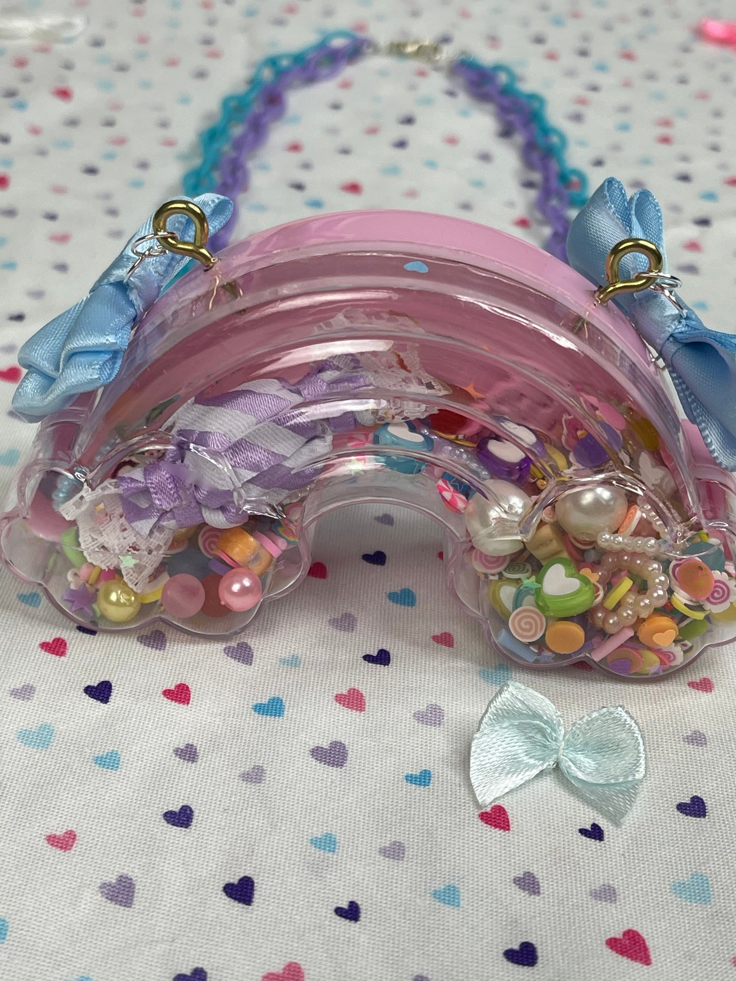 Sweet Rainbow Dry Shaker Necklace