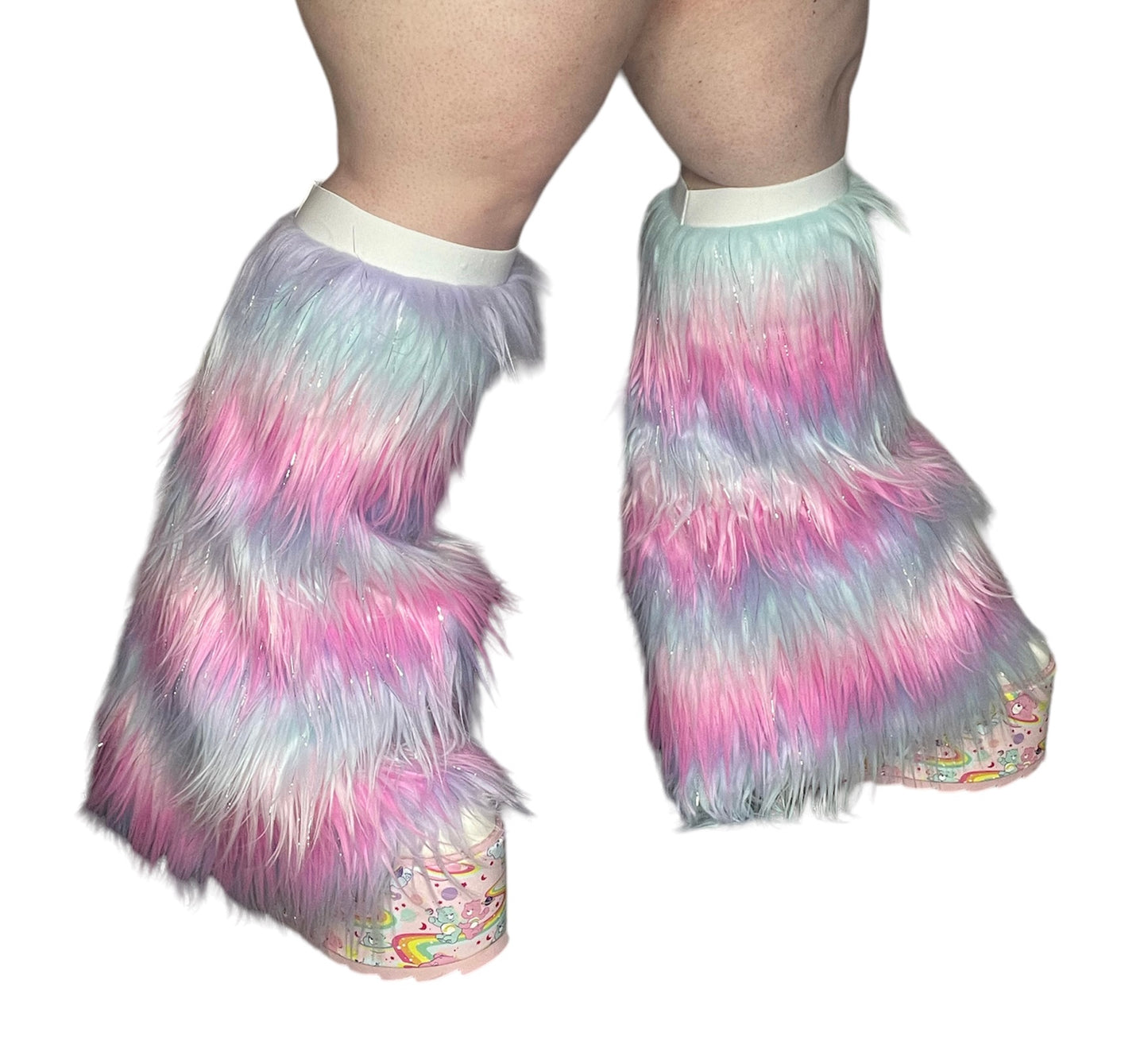 Pastel Fever Faux Fur Leg Warmers/Rave Fluffies