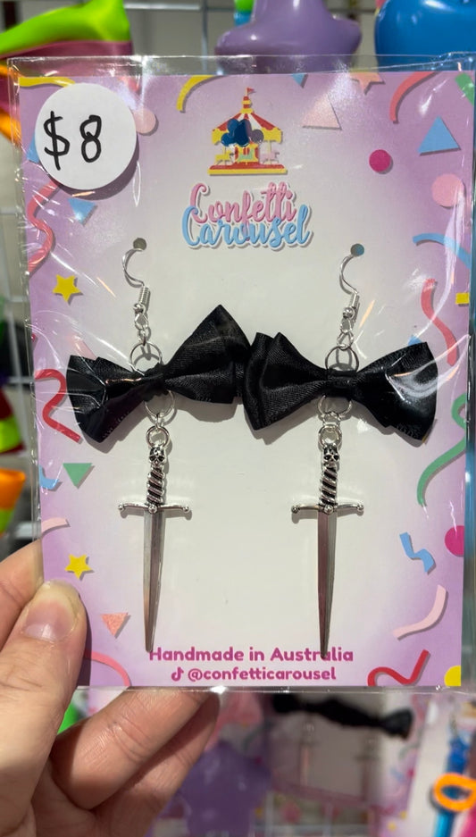 Gothic Sword Earrings