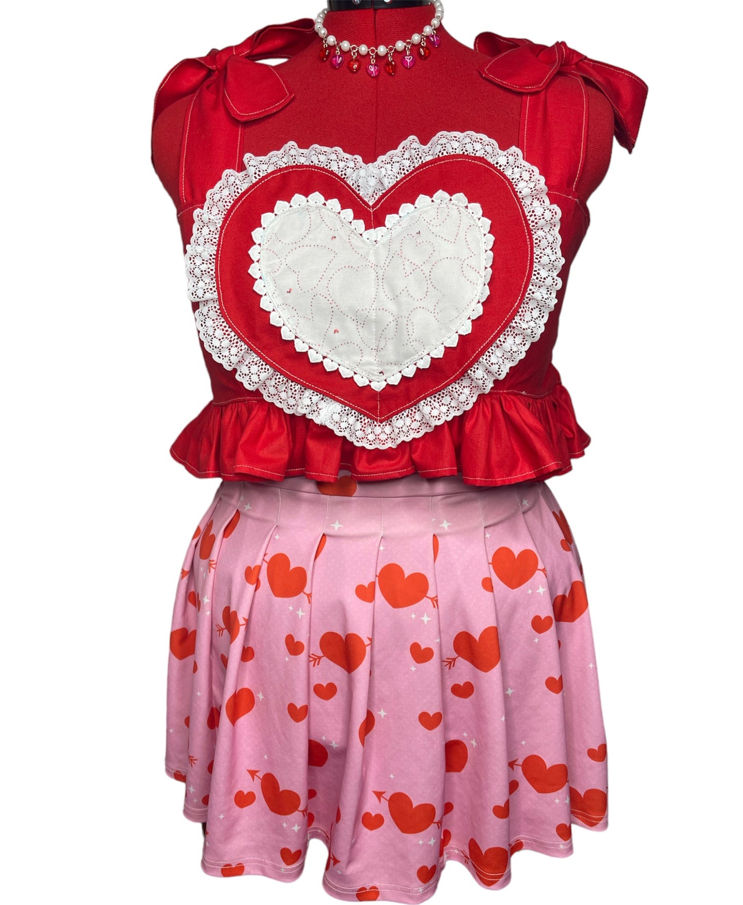 Cupid Heart Mini Crop Top