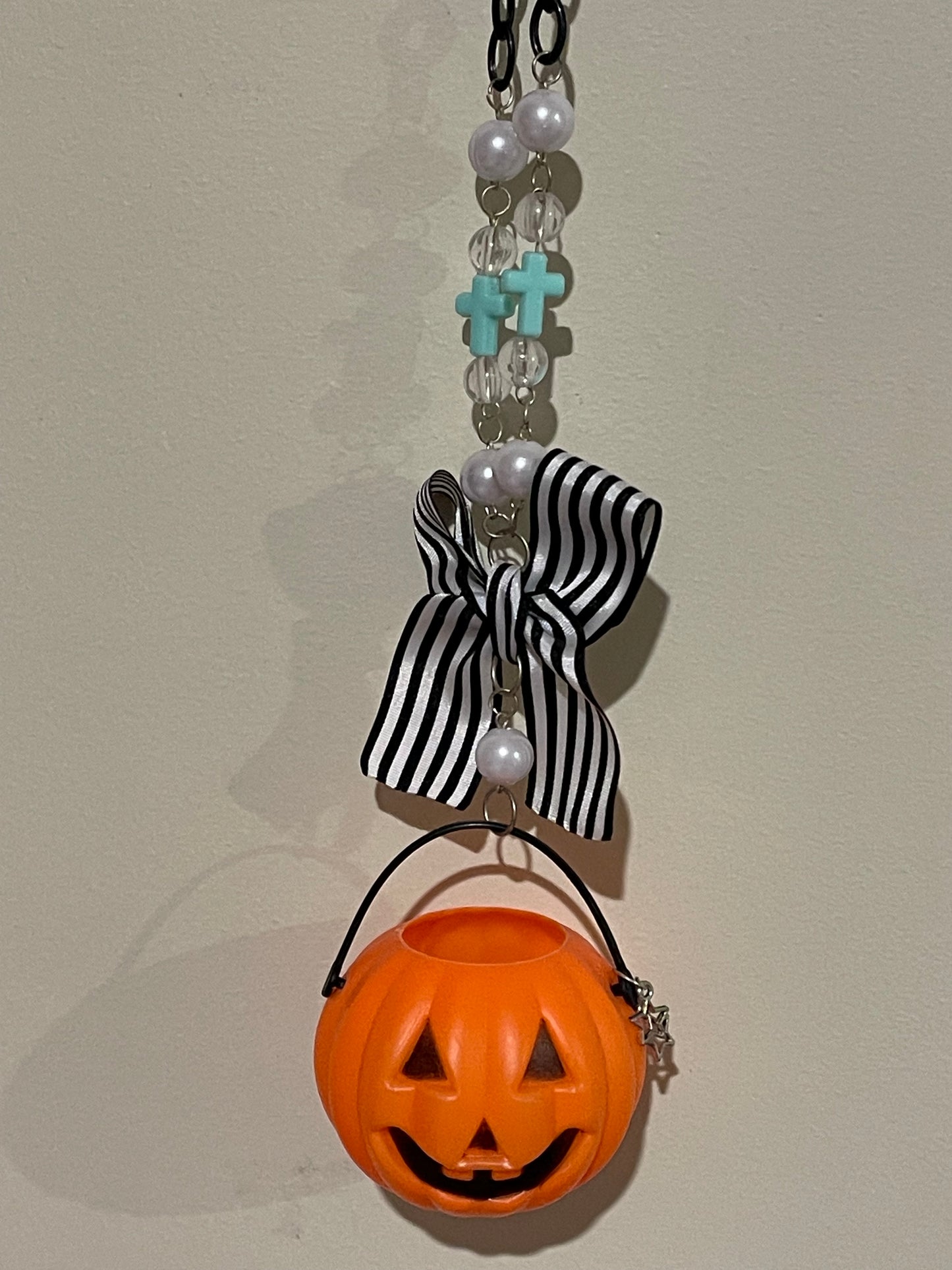 Mini Halloween Pumpkin Bucket Necklaces