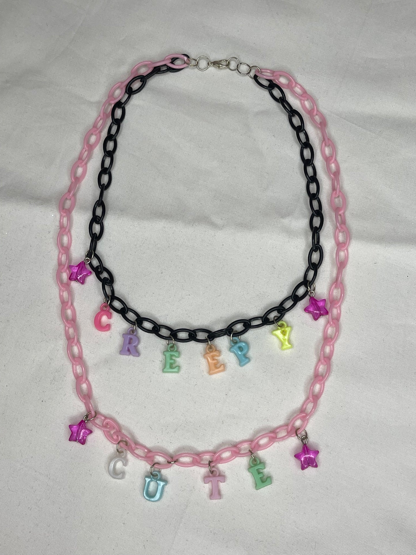 Creepy Cute Pastel Goth Chain Necklace