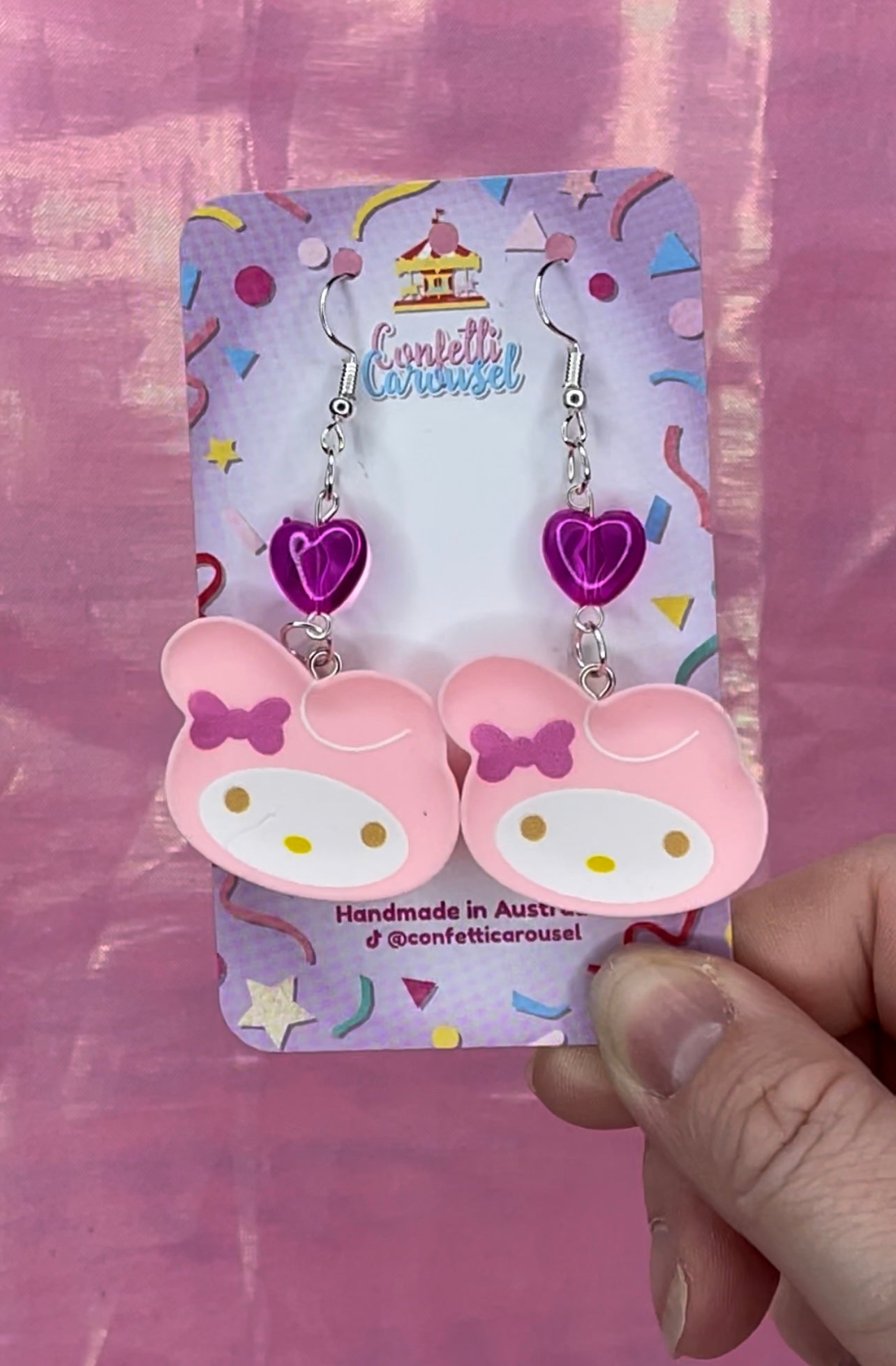 Sanrio inspired charm earrings