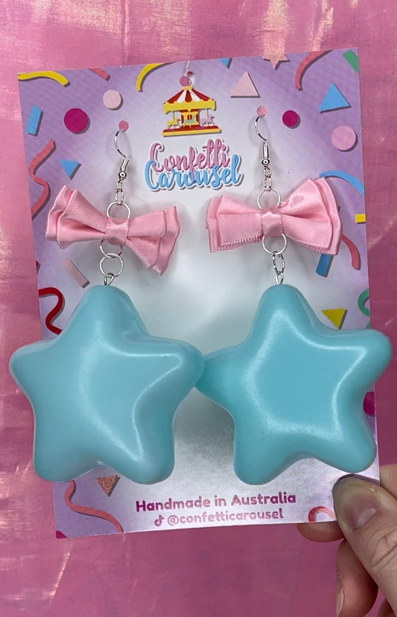 Puffy Star Earrings