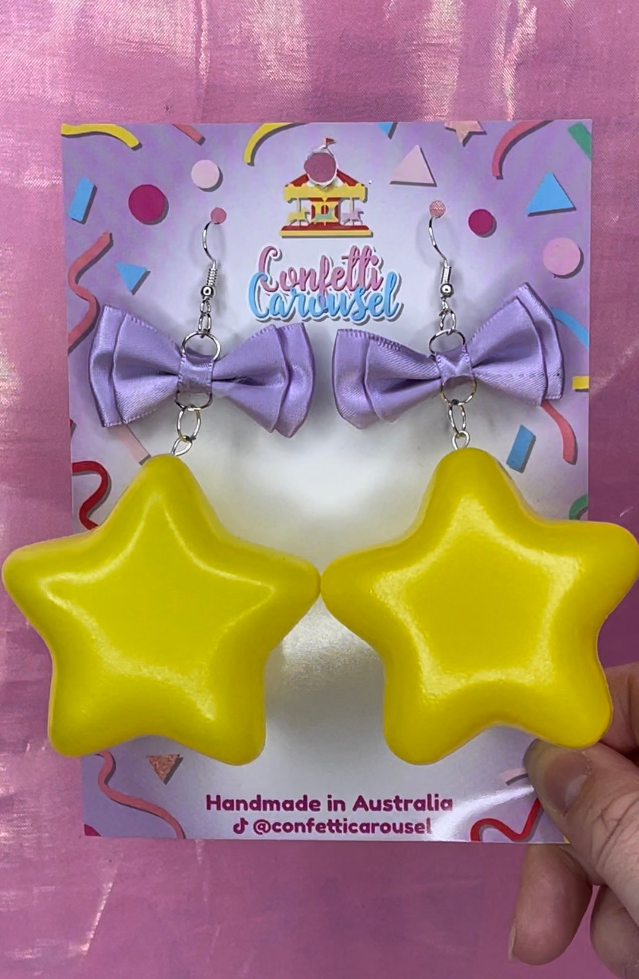 Puffy Star Earrings