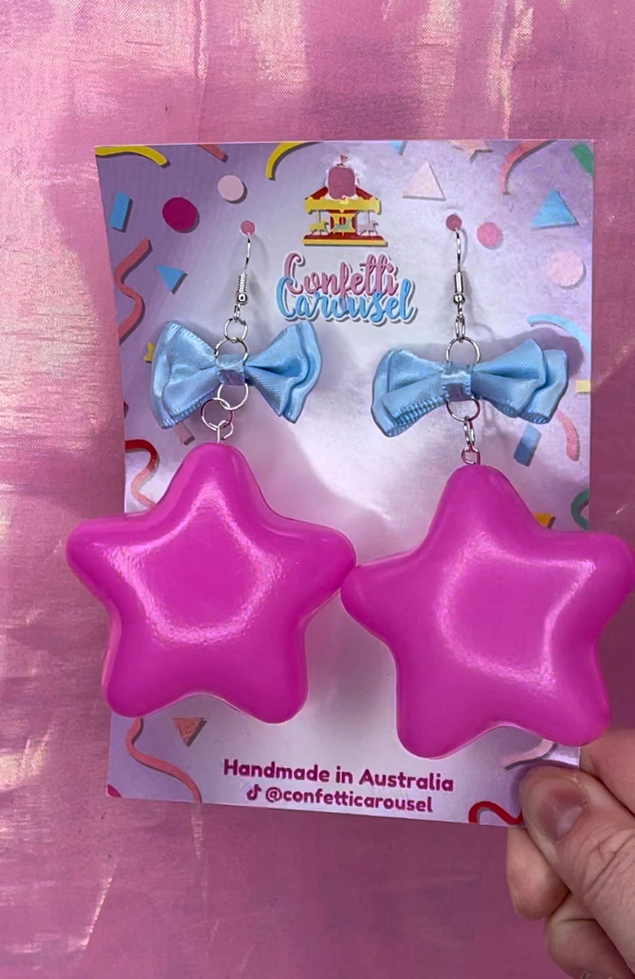 Puffy Star Earrings