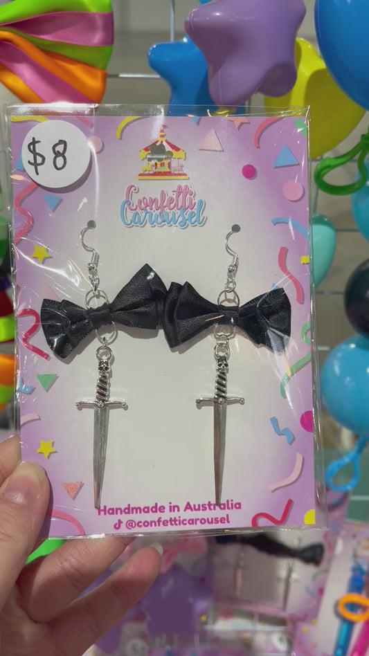 Gothic Sword Earrings