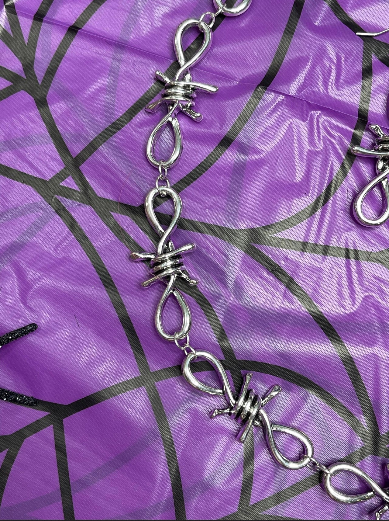 Barbed Wire Necklace/Earring Set